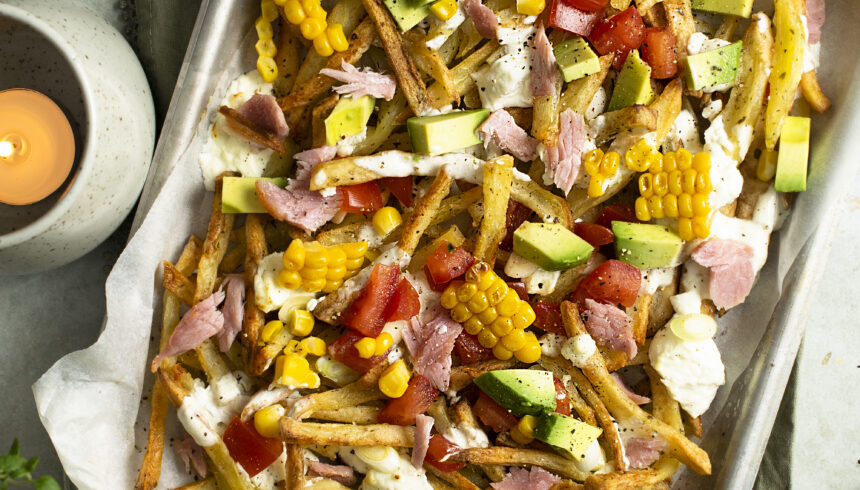 Season spuds loaded fries