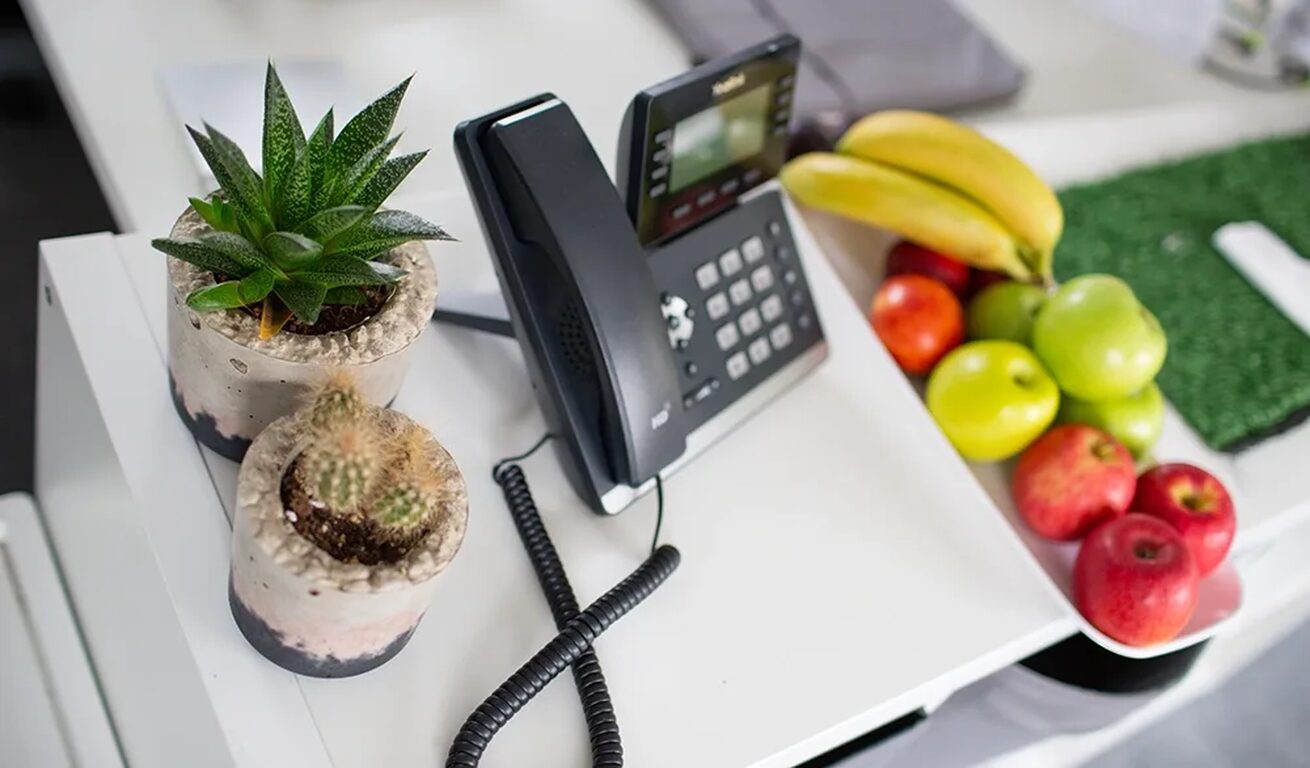 Nottingham office decor phone fruit cartwright